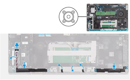 Speaker Kit Set Built-in Internal Compatible for Dell Latitude 5420 5421 E5420 E5421