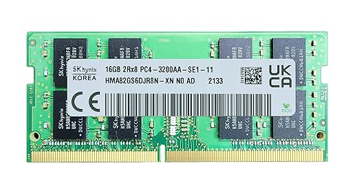 Hynix 16GB 3200MHz DDR4 RAM (Model 1CXP8) – Desktop & Laptop Compatible