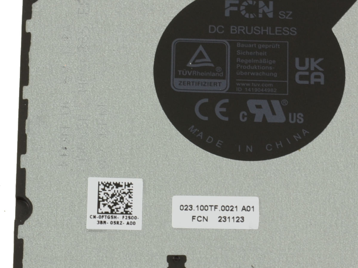 Dell OEM Latitude 5540 / Precision 3580 CPU Cooling Fan for Nvidia Graphics - FTG5H